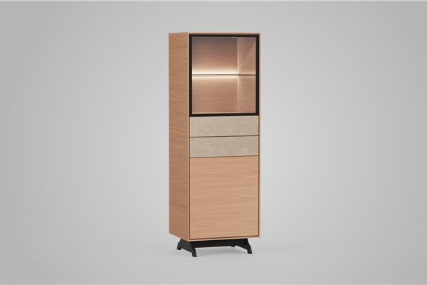 Vitrine-kast 1-deurs - Theuns